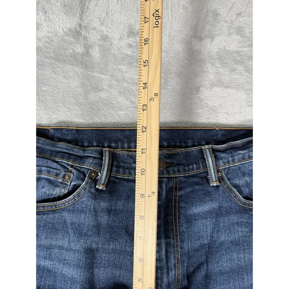Levis 505 Mens 38x30 Blue Denim Regular Straight Fit‎ Dark Wash